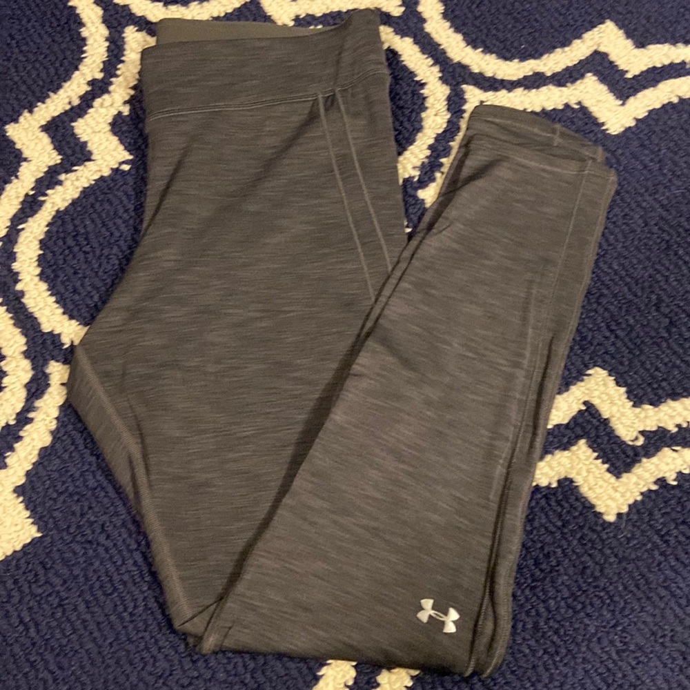 Black and Gray Underarmour leggings- Size Large